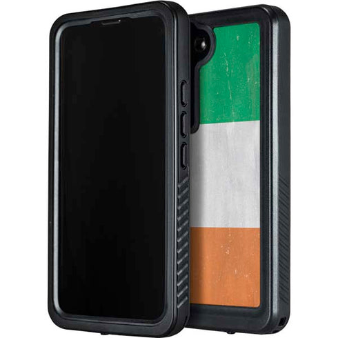 Ireland Flag Distressed Galaxy S23 Waterproof Case